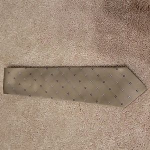 Brown tie with flowers